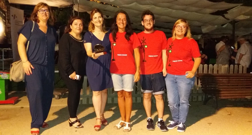 Raquel Sans, guanyadora de la Petxina Oberta, amb la resta de finalistes