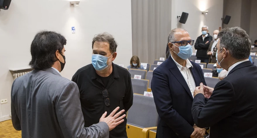 Pere Vila, Joan Ventura, Joan M. Morros i Miquel Noguer.