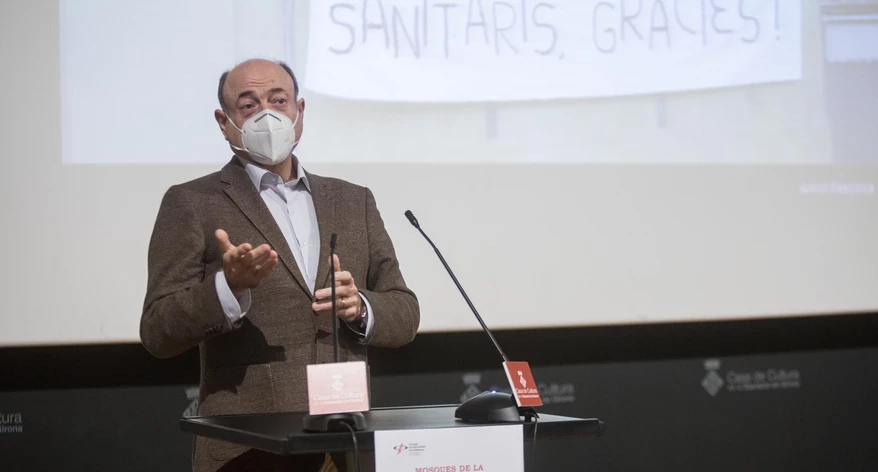 Josep VIlaplana, president del COMG, en el seu discurs.