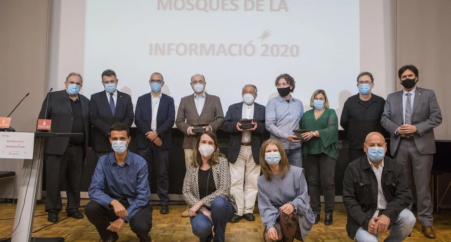 Foto de família, amb tota la Junta de la Demarcació de Girona.
